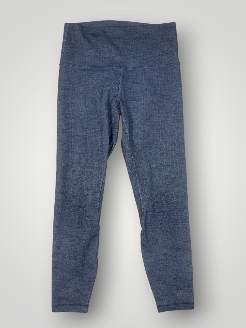 Lululemon Wunder Under High Rise Leggings Heathered Gray/Blue Size 6 7/8